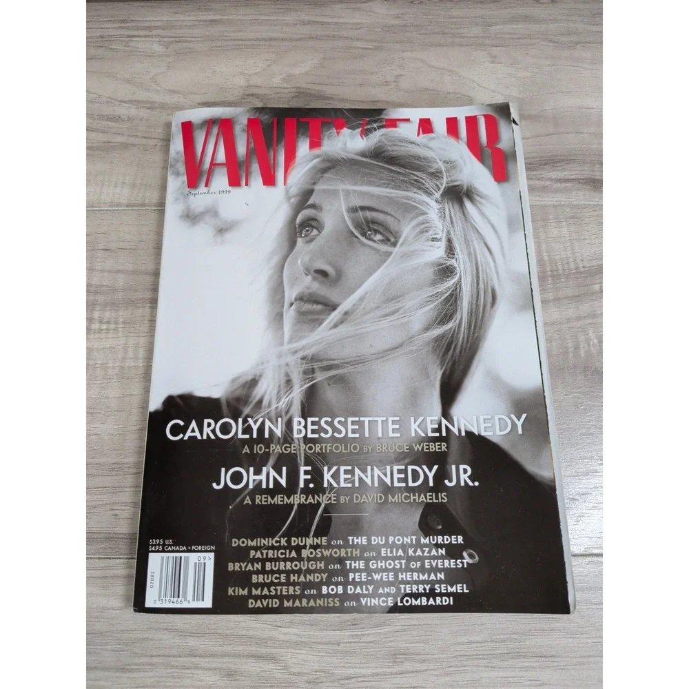 Vintage 1999 Vanity Fair, September 1999, Carolyn Bessette Kennedy, JFK Jr. Mem